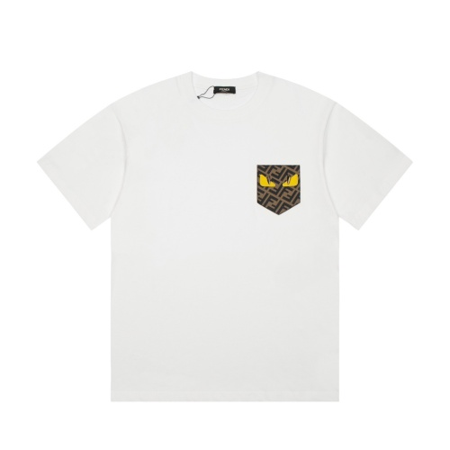 Fendi T-Shirts Short Sleeved For Men #1240918 $38.00 USD, Wholesale Replica Fendi T-Shirts