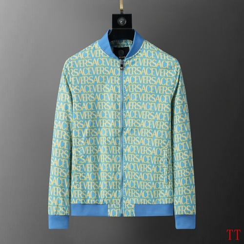 Versace Jackets Long Sleeved For Men #1241001 $56.00 USD, Wholesale Replica Versace Jackets