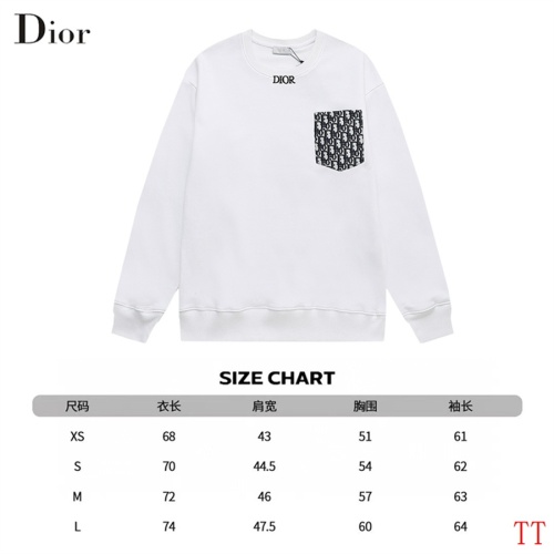 Replica Christian Dior Hoodies Long Sleeved For Unisex #1241147 $52.00 USD for Wholesale