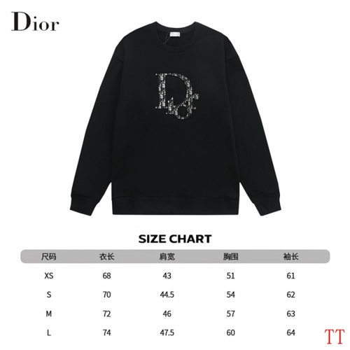 Replica Christian Dior Hoodies Long Sleeved For Unisex #1241150 $52.00 USD for Wholesale