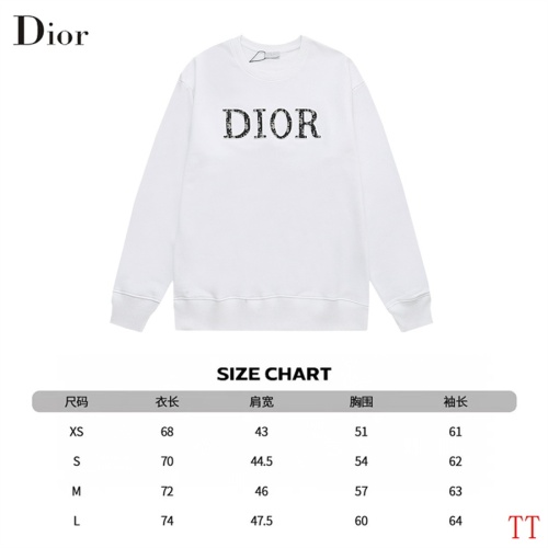 Replica Christian Dior Hoodies Long Sleeved For Unisex #1241151 $52.00 USD for Wholesale