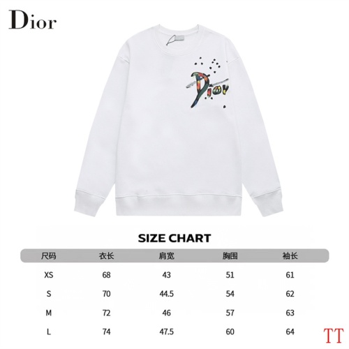 Replica Christian Dior Hoodies Long Sleeved For Unisex #1241153 $56.00 USD for Wholesale