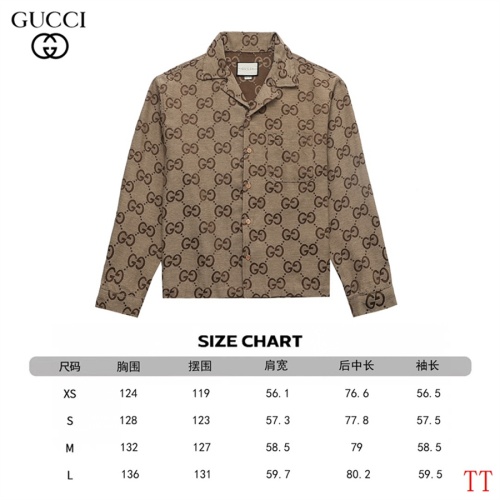 Replica Gucci Shirts Long Sleeved For Unisex #1241222 $64.00 USD for Wholesale