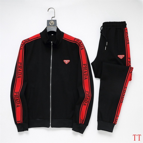 Prada Tracksuits Long Sleeved For Men #1241245 $96.00 USD, Wholesale Replica Prada Tracksuits