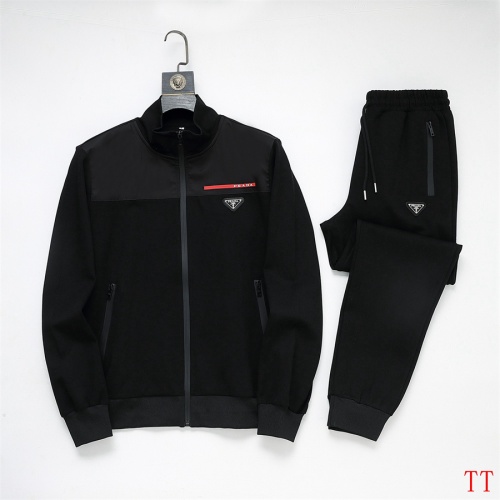 Prada Tracksuits Long Sleeved For Men #1241246 $96.00 USD, Wholesale Replica Prada Tracksuits