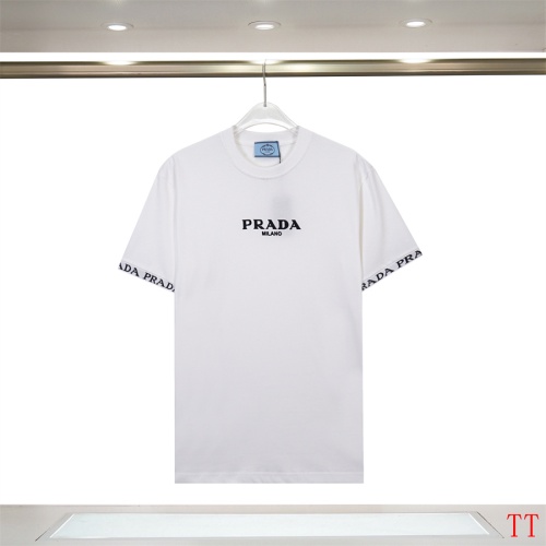 Prada T-Shirts Short Sleeved For Unisex #1241258 $32.00 USD, Wholesale Replica Prada T-Shirts