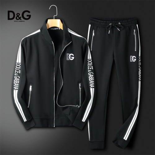 Dolce &amp; Gabbana D&amp;G Tracksuits Long Sleeved For Men #1241487 $85.00 USD, Wholesale Replica Dolce &amp; Gabbana D&amp;G Tracksuits