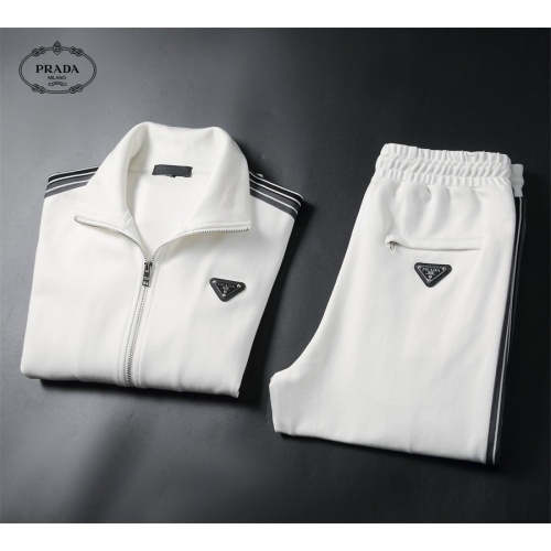 Replica Prada Tracksuits Long Sleeved For Men #1241523 $85.00 USD for Wholesale