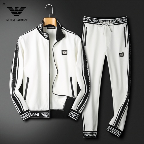 Armani Tracksuits Long Sleeved For Men #1241532 $85.00 USD, Wholesale Replica Armani Tracksuits