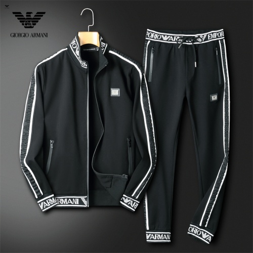 Armani Tracksuits Long Sleeved For Men #1241533 $85.00 USD, Wholesale Replica Armani Tracksuits