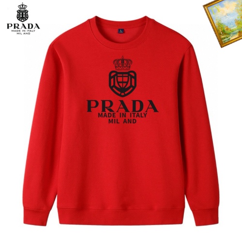 Prada Hoodies Long Sleeved For Men #1241547 $40.00 USD, Wholesale Replica Prada Hoodies