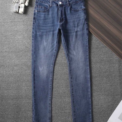 Replica Moncler Jeans For Men #1241717 $45.00 USD for Wholesale