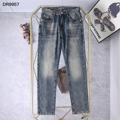 Replica Christian Dior Jeans For Men #1241844 $45.00 USD for Wholesale