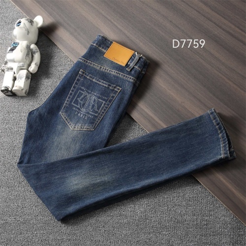 Replica Christian Dior Jeans For Men #1241845 $45.00 USD for Wholesale