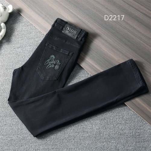 Replica Christian Dior Jeans For Men #1241847 $45.00 USD for Wholesale