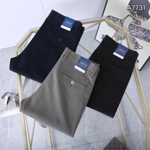 Replica Armani Pants For Men #1241859 $45.00 USD for Wholesale