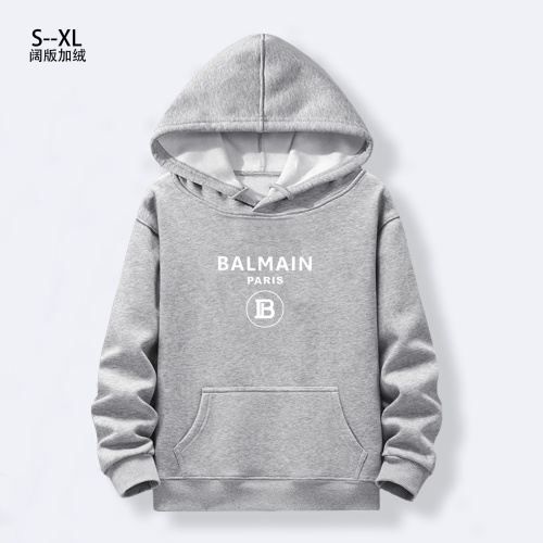 Balmain Hoodies Long Sleeved For Men #1241865 $40.00 USD, Wholesale Replica Balmain Hoodies