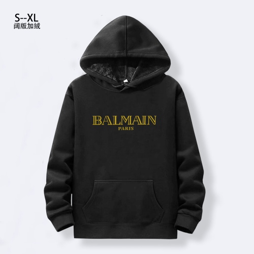 Balmain Hoodies Long Sleeved For Men #1241868 $40.00 USD, Wholesale Replica Balmain Hoodies