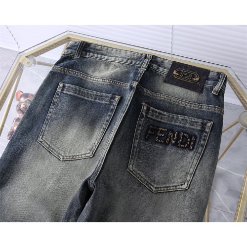 Replica Fendi Jeans For Men #1241881 $45.00 USD for Wholesale