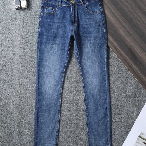 Replica Louis Vuitton LV Jeans For Men #1241884 $45.00 USD for Wholesale