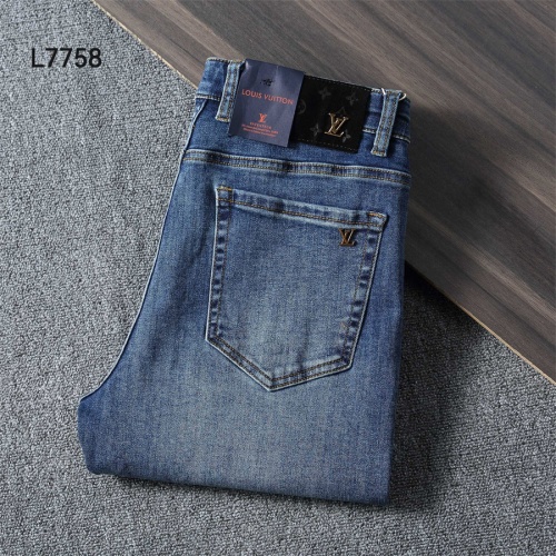 Louis Vuitton LV Jeans For Men #1241885 $45.00 USD, Wholesale Replica Louis Vuitton LV Jeans