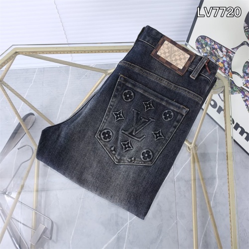 Louis Vuitton LV Jeans For Men #1241886 $45.00 USD, Wholesale Replica Louis Vuitton LV Jeans