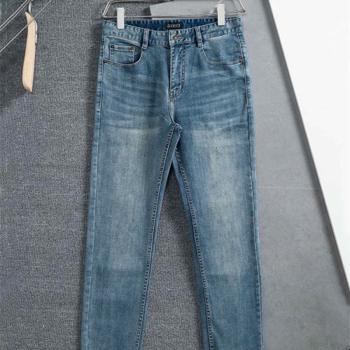 Replica Gucci Jeans For Men #1241892 $45.00 USD for Wholesale