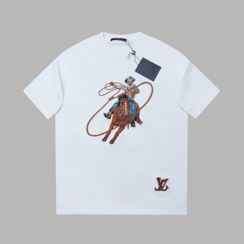 Louis Vuitton LV T-Shirts Short Sleeved For Unisex #1241917 $52.00 USD, Wholesale Replica Louis Vuitton LV T-Shirts