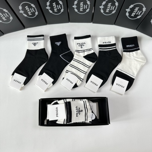 Prada Socks #1241983 $27.00 USD, Wholesale Replica Prada Socks