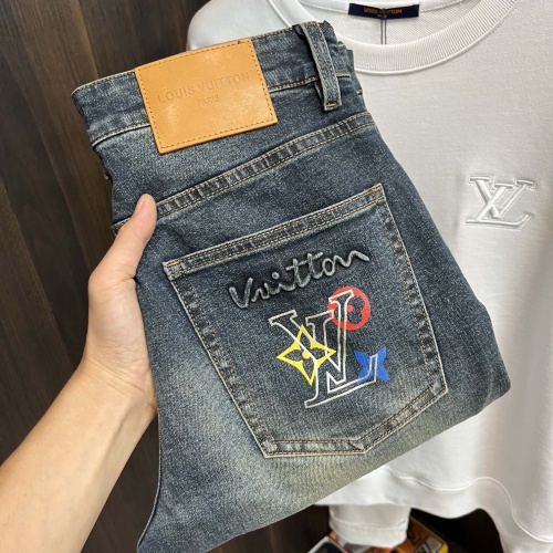 Louis Vuitton LV Jeans For Men #1242057 $72.00 USD, Wholesale Replica Louis Vuitton LV Jeans