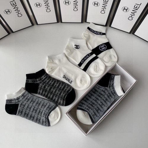 Replica Chanel Socks #1242069 $27.00 USD for Wholesale