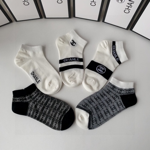 Replica Chanel Socks #1242069 $27.00 USD for Wholesale