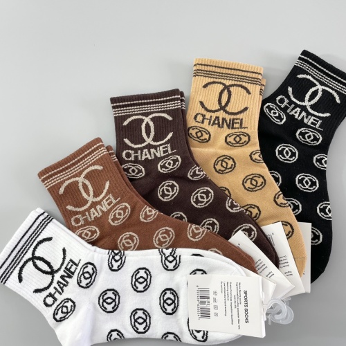 Replica Chanel Socks #1242073 $27.00 USD for Wholesale