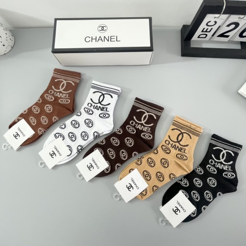 Replica Chanel Socks #1242073 $27.00 USD for Wholesale