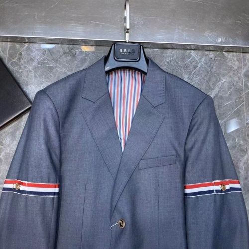 Replica Thom Browne Jackets Long Sleeved For Men #1242151 $88.00 USD for Wholesale