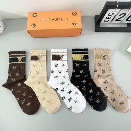 Replica Louis Vuitton LV Socks #1242159 $29.00 USD for Wholesale