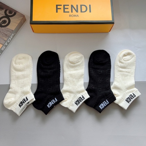 Replica Fendi Socks #1242174 $27.00 USD for Wholesale