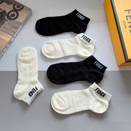 Replica Fendi Socks #1242174 $27.00 USD for Wholesale