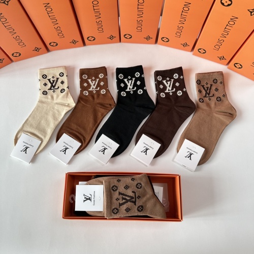 Louis Vuitton LV Socks #1242182 $27.00 USD, Wholesale Replica Louis Vuitton LV Socks