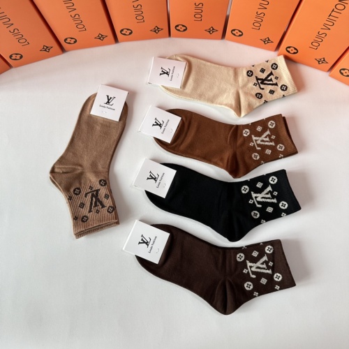 Replica Louis Vuitton LV Socks #1242182 $27.00 USD for Wholesale