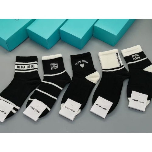 Replica MIU MIU Socks #1242234 $27.00 USD for Wholesale