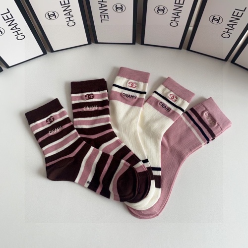 Replica Chanel Socks #1242235 $29.00 USD for Wholesale