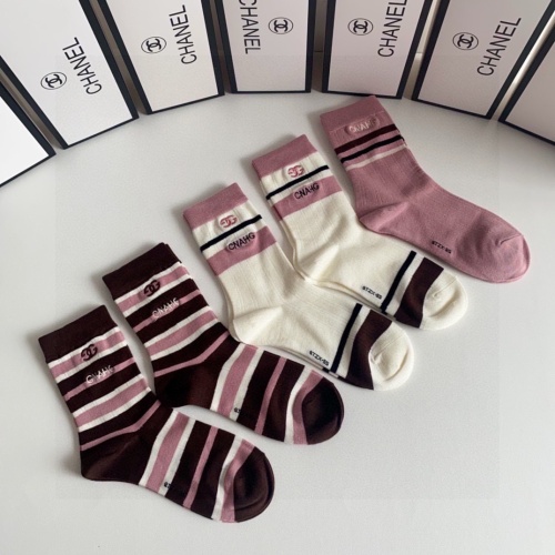 Replica Chanel Socks #1242235 $29.00 USD for Wholesale