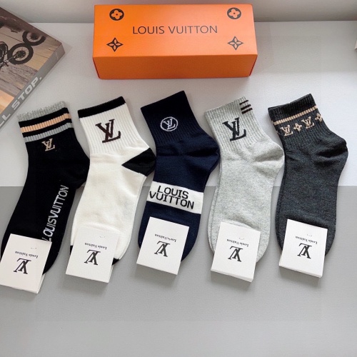 Louis Vuitton LV Socks #1242247 $29.00 USD, Wholesale Replica Louis Vuitton LV Socks