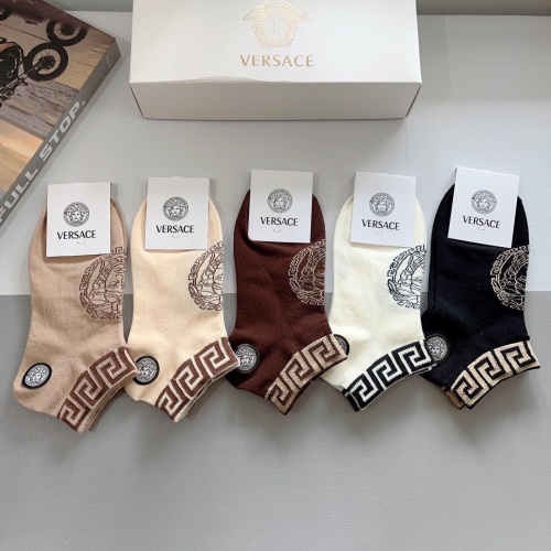 Replica Versace Socks #1242249 $27.00 USD for Wholesale