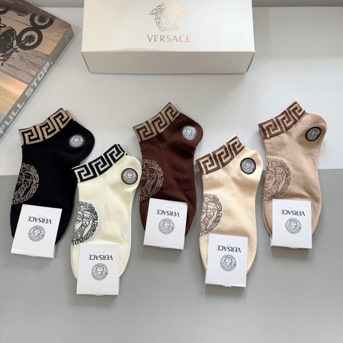 Replica Versace Socks #1242249 $27.00 USD for Wholesale