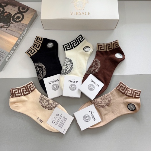 Replica Versace Socks #1242249 $27.00 USD for Wholesale