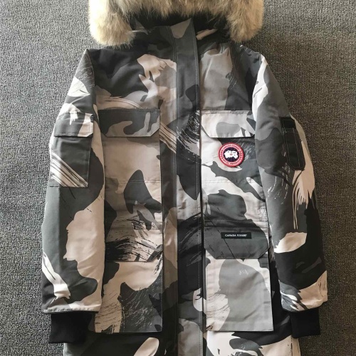 Canada Goose Down Feather Coat Long Sleeved For Women #1242250 $195.00 USD, Wholesale Replica Canada Goose Down Feather Coat