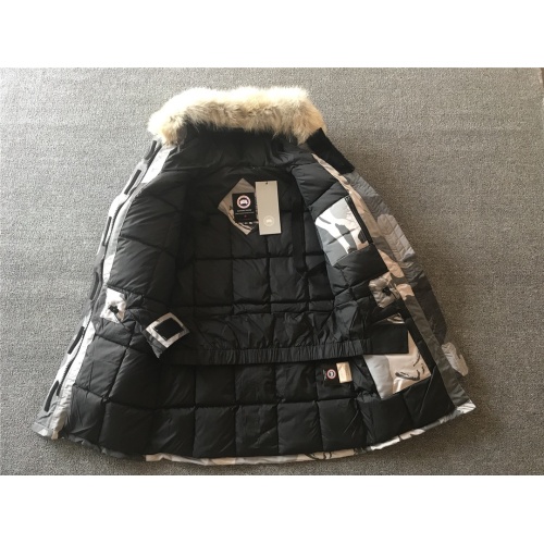 Replica Canada Goose Down Feather Coat Long Sleeved For Women #1242250 $195.00 USD for Wholesale