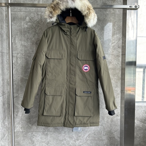 Canada Goose Down Feather Coat Long Sleeved For Women #1242256 $195.00 USD, Wholesale Replica Canada Goose Down Feather Coat